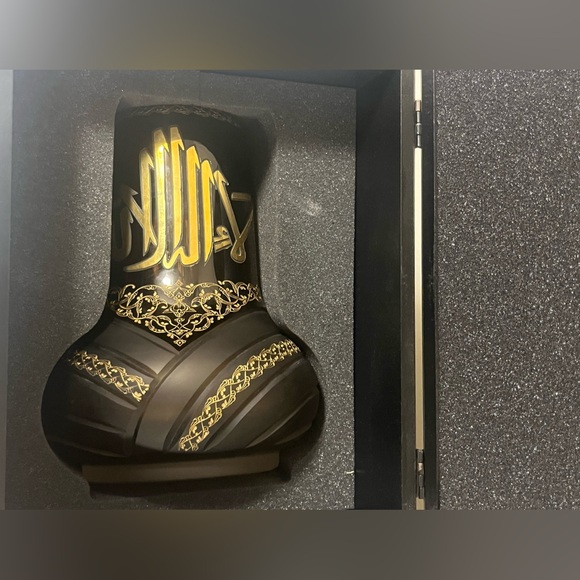 Pasabahce Hand Made Glass 24 K Gold Neck Limited Edition , Made in Turkey - Picture 6 of 14